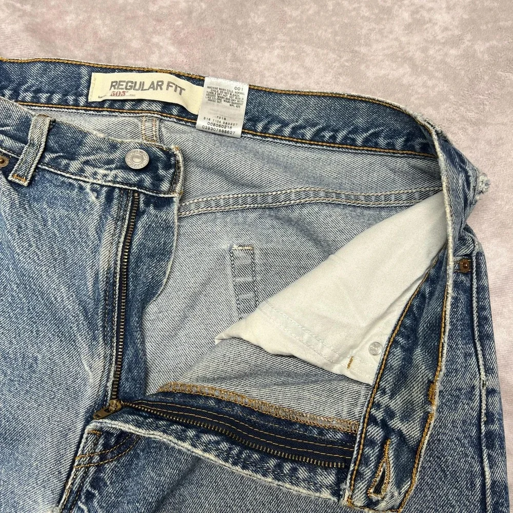 Vintage Levis 505 Jeans Men's 36x30 Blue Regular Fit Denim Made‎ 90s